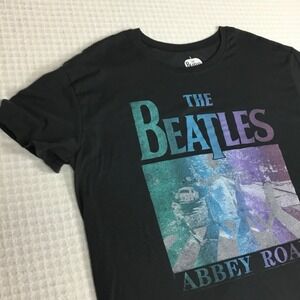 The Beatles Abbey Road T-Shirt Black Tee 2XL Short Sleeve Mens XXL 50" Apple Co.